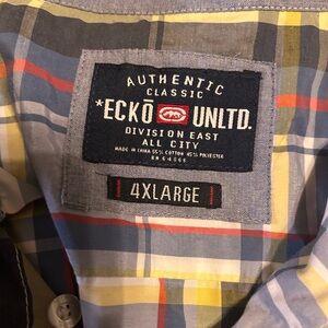 Ecko Unlimited Multicolor Plaid Shirt 4XL